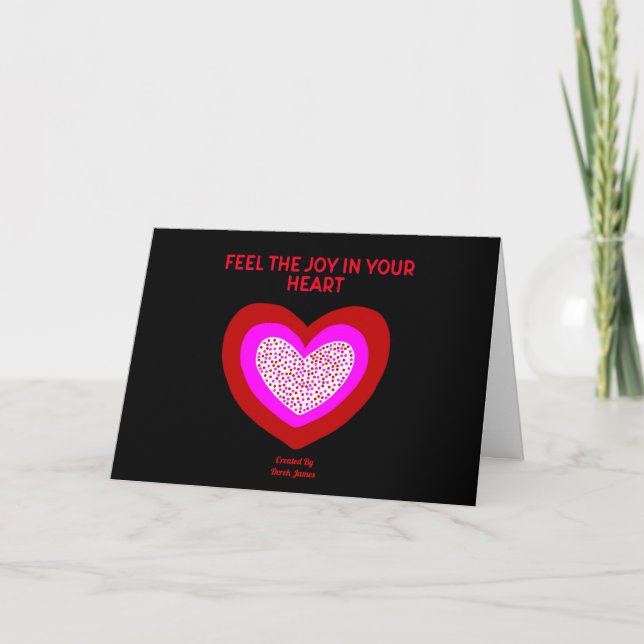 Joyful Heart Standard Greeting Card (Front)