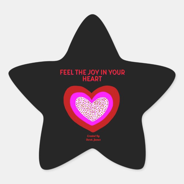 Joyful Heart Star Sticker (Front)