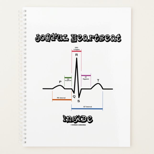 Joyful Heartbeat Inside Normal Sinus Rhythm EKG Planner (Front)