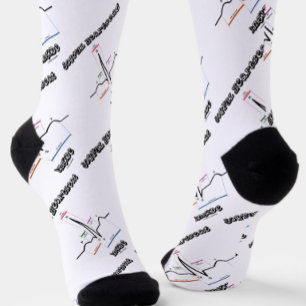 Joyful Heartbeat Inside Normal Sinus Rhythm EKG Socks