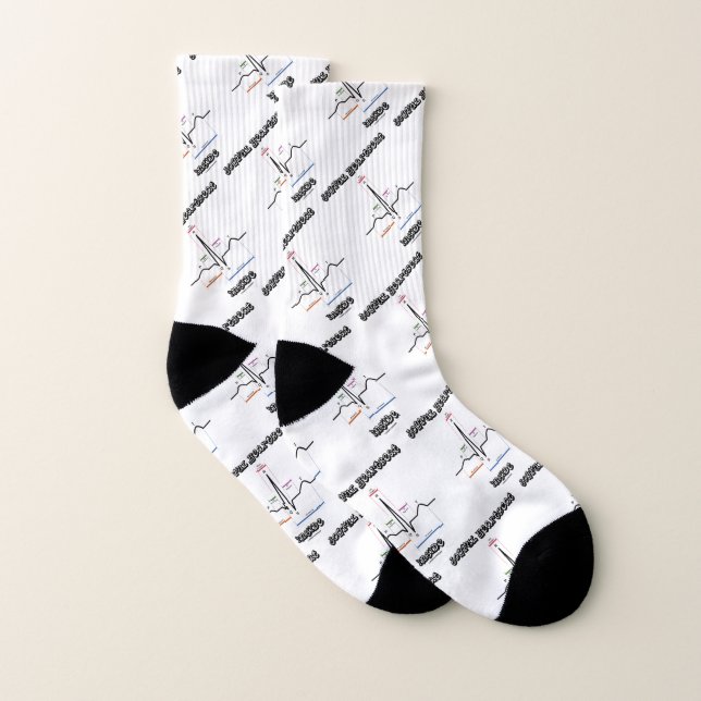 Joyful Heartbeat Inside Normal Sinus Rhythm EKG Socks (Pair)