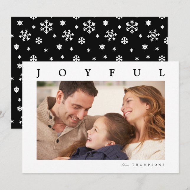 JOYFUL HOLIDAY | Add Your Photo (Front/Back)