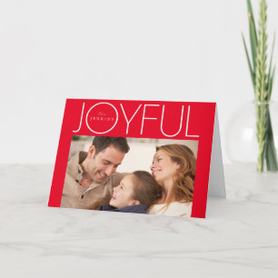 JOYFUL HOLIDAY   Add Your Photo Card