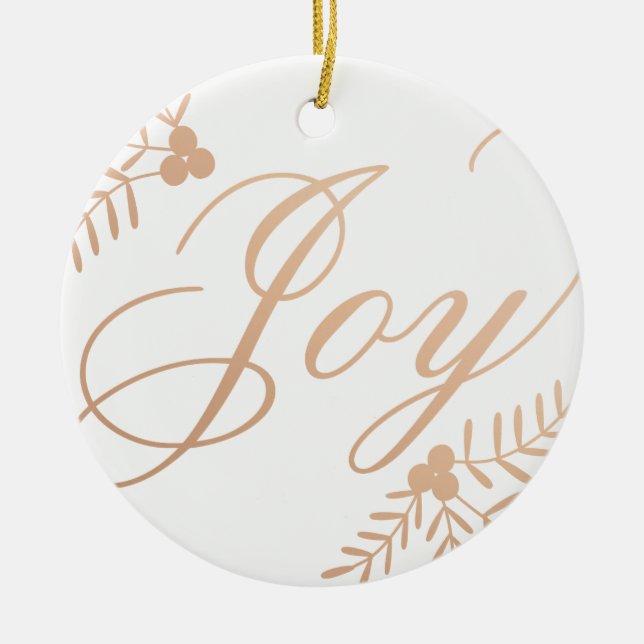 Joyful Holiday Ceramic Tree Decoration (Front)