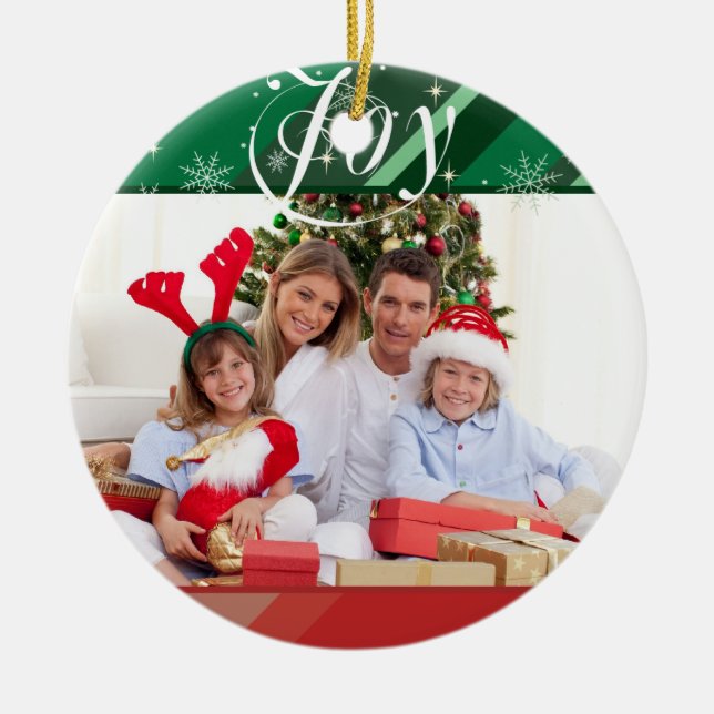 Joyful Holiday Ceramic Tree Decoration (Front)