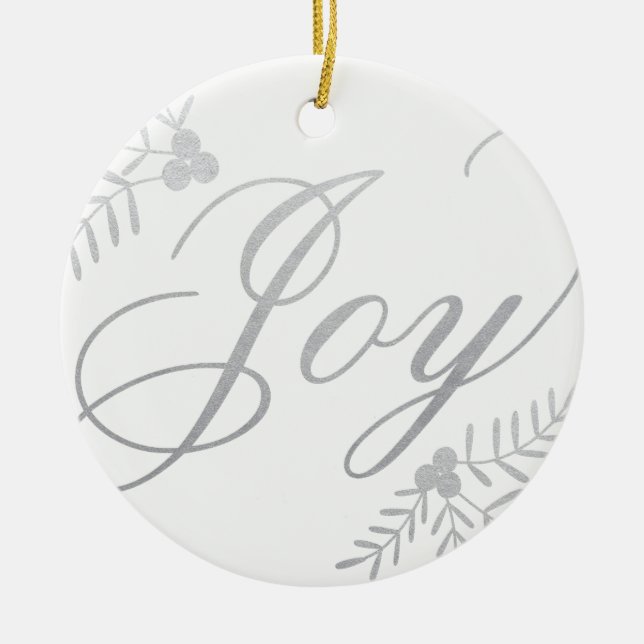 Joyful Holiday Ceramic Tree Decoration (Front)