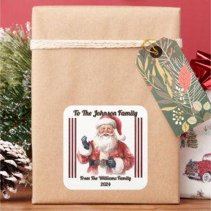 Joyful Holiday Gift Sticker