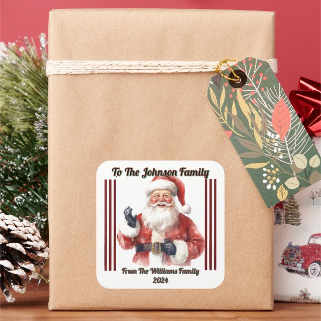 Joyful Holiday Gift Sticker (Holiday)