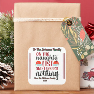Joyful Holiday Gift Sticker