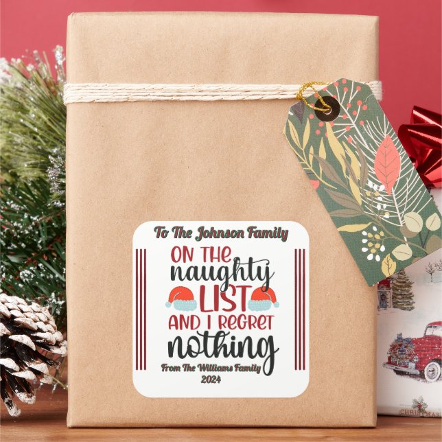 Joyful Holiday Gift Sticker (Holiday)