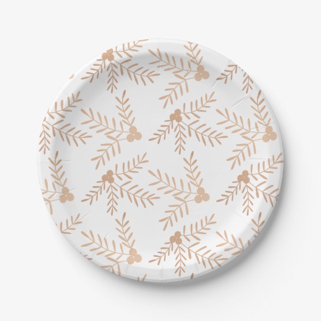 Joyful Holiday Paper Plate (Front)