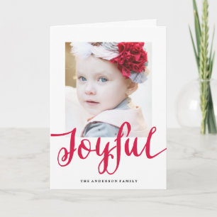 Joyful Holiday Photo Greeting Card