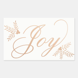 Joyful Holiday Rectangular Sticker