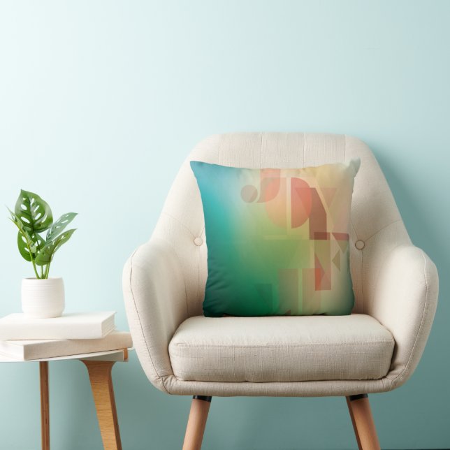 JOYFUL HOLIDAY  THROW PILLOW (Chair)