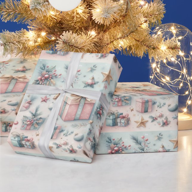 Joyful holiday wrapping paper (Holidays)