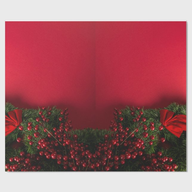 Joyful Holidays Christmas Wrapping Paper (Flat)