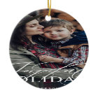 Joyful Holidays | Elegant Script Photo Merlot Red