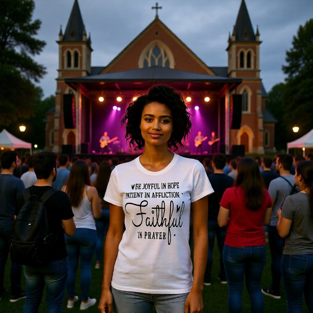 Joyful Hope Patient Affliction Faithful Prayer Tee (Creator Uploaded)