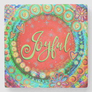 “Joyful” Inspirivity Stone Coaster