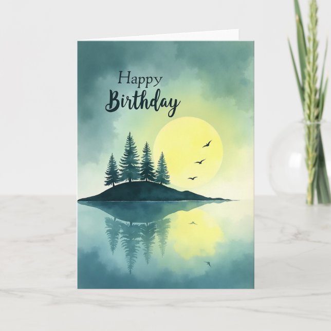 Joyful Island Birthday Card (Front)