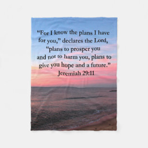 JOYFUL JEREMIAH 29:11 SUNRISE FLEECE BLANKET