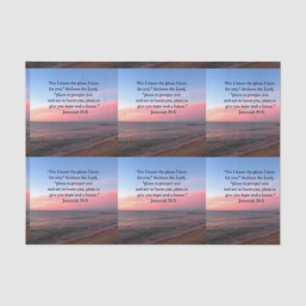 JOYFUL JEREMIAH 29:11 SUNRISE TISSUE PAPER