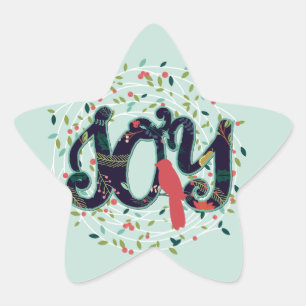 Joyful Joy Christmas Holiday Sticker