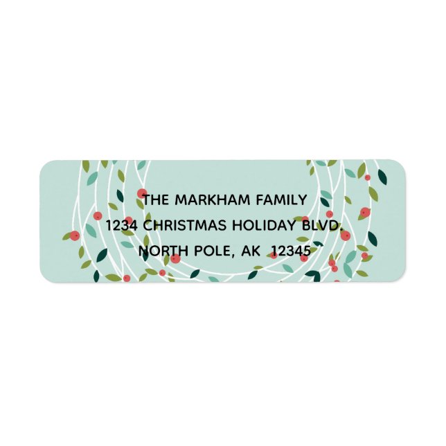Joyful Joy Holiday Return Address Labels (Front)