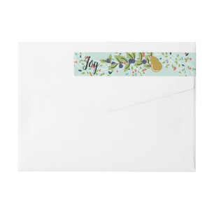 Joyful Joy Holiday Wrap Around Label