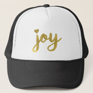 Joyful Joyful I've Got Joy Full of Joy Gold Art Trucker Hat
