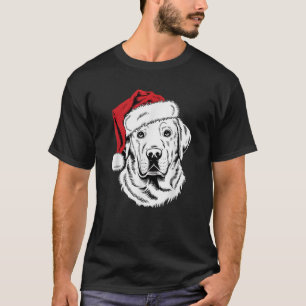 Joyful Lab Santa Dog on Labrador Retriever Christm T-Shirt