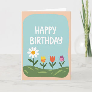 Joyful Landscape Birthday Card