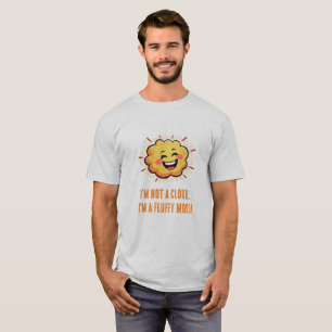 Joyful Laughing Kawaii Cloud Character Art T-Shirt