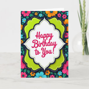Joyful Layered Frame Birthday Card