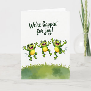 Joyful Leaping Fathers Day Card