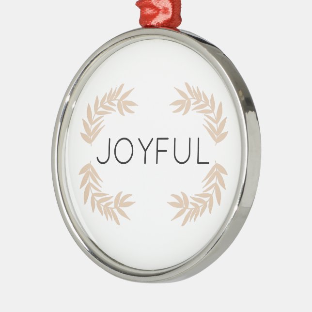 Joyful Leaves Metal Tree Decoration (Left)