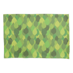 Joyful Lush Leaves - seamless surface pattern.  Pillowcase