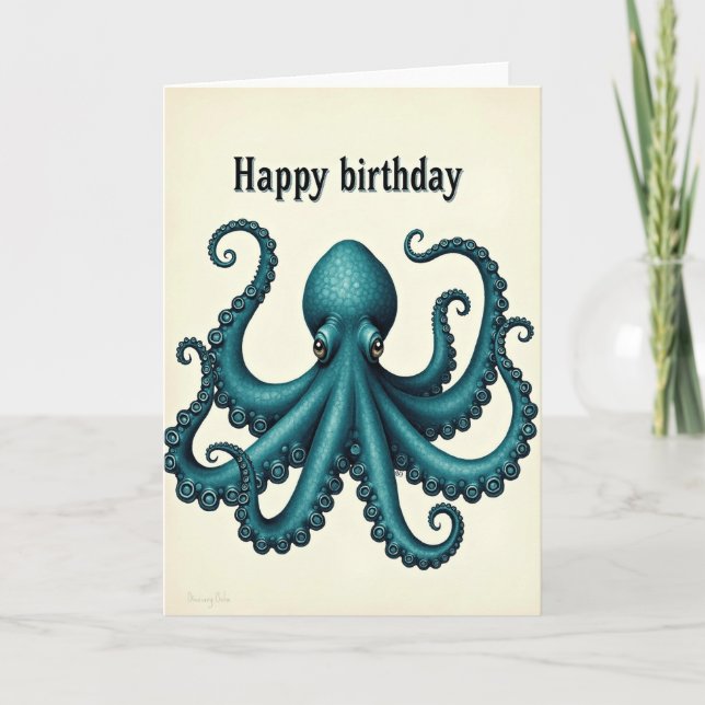 Joyful Marine Creature Card (Front)