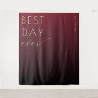 Joyful Maroon Gradient Calligraphy