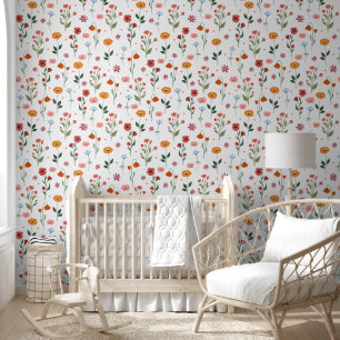 Joyful Meadow of Flowers Wallpaper