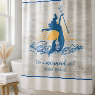 Joyful Mermaid Shower Curtain