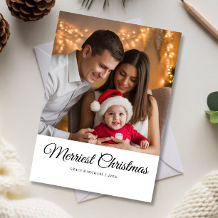 Joyful Merriest Family holiday card design