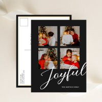 Joyful Modern Minimalist Black Script 4 Photo