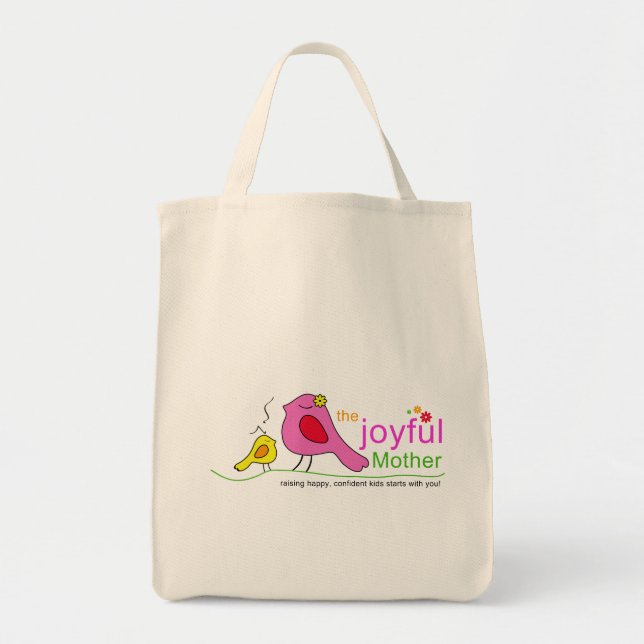 Joyful Mother Grocery Tote Bag (Front)