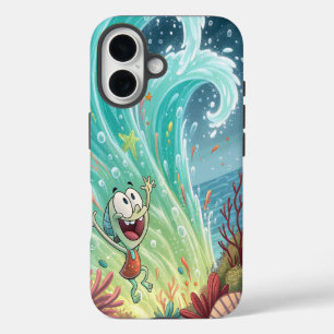Joyful Neon Surge. iPhone 16 Case