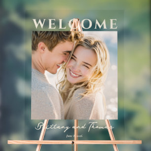 Joyful Neutral Modern Photo Acrylic Sign