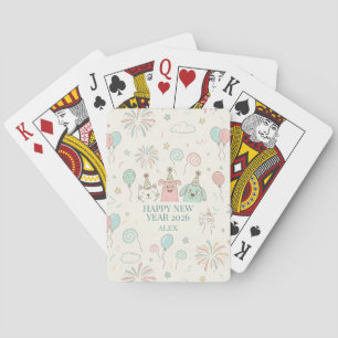 Joyful New Year’s Eve Party 2026 Playing Cards