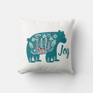 Joyful Nordic Scandia Bear Cushion