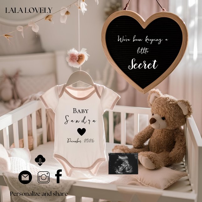 Joyful Nursery Reveal pregnancy announcement card (Creator Uploaded)