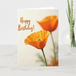 Joyful Orange Bloom Card
